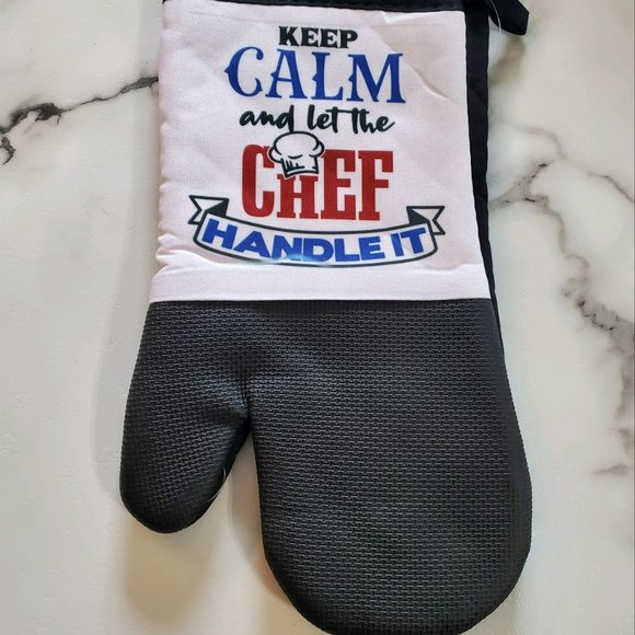 Keep calm and let the Chef handle it  Oven Mitt - Picture 1 of 7